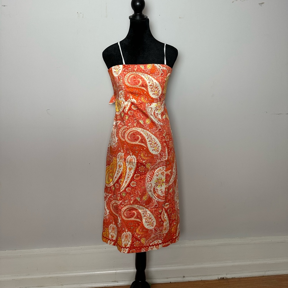 Vintage Paisley BOHO Midi Summer Dress